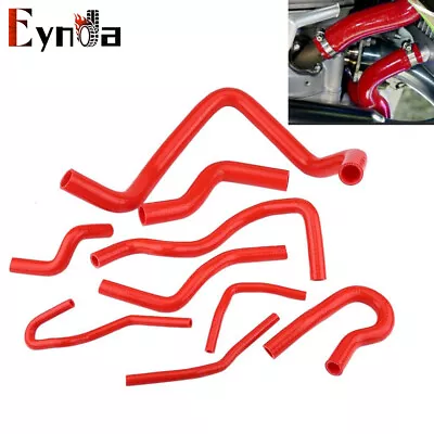 9PCS Silicone Radiator Hose Kit Fit For 1992-2000 Honda Civic D15 D16 SOHC EG/EK • $34.99