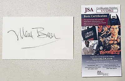 Max Baer Jr Signed Autographed 3x5 Card JSA Certified Beverly Hillbillies • $99.95