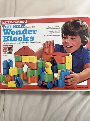 Mattel Tuff Stuff Wonder Blocks Master Set Set Complete 1980 • $45