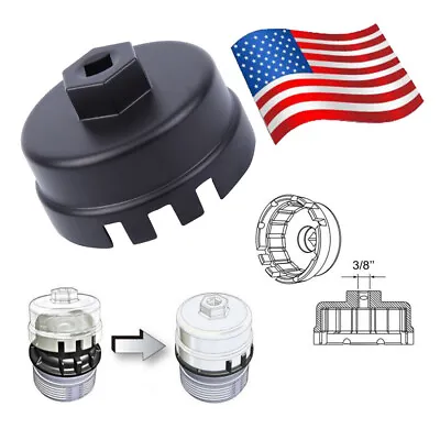 $6.29 • Buy Oil Filter Cap Wrench Cup Socket Remover Tool For Toyota Lexus 64MM 14 Flutes