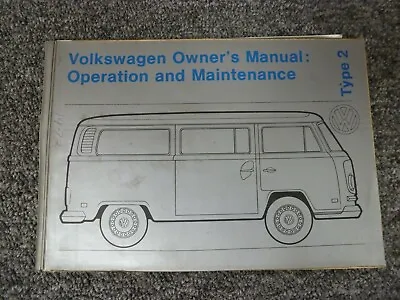 1972 VW Volkswagen Bus Van Kombi Westfalia Camper Transporter Owner User Manual • $111