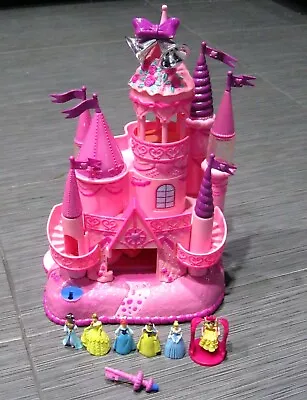 Disney Magic Kingdom Cinderella Belle Snow White Jasmin Fold-Out Castle PLAYSET • $49.99