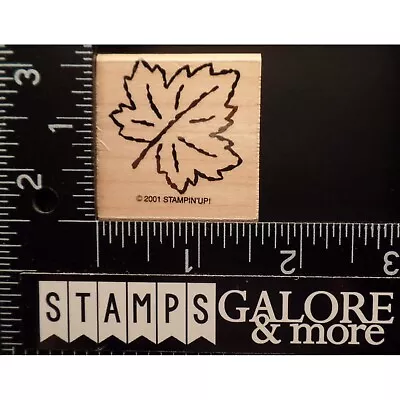 Stampin' Up! Rubber Stamps 2001 TAGS AND MORE MAPLE LEAF TREE #580 • $1.99