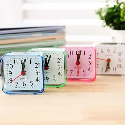 Modern Mini Quartz Clock Travel Alarm Clock Bedroom Home Clock Decor Sale BEST • $2.38