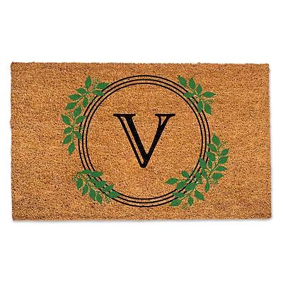 Creative Products Laurel Monogram Circle - V 30 X 18 Door Mat • $50.99