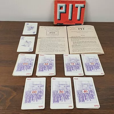 Vintage Pit Card Game Complete Waddington Worlds Greatest Party Game • £9.99