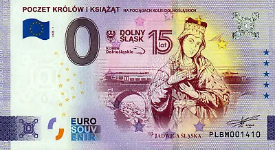 Zero Euro Bill - 0 Euro - Poland - Poczet Krowow I Ksiazat - Jadwiga Slaska23-1 • £7.21