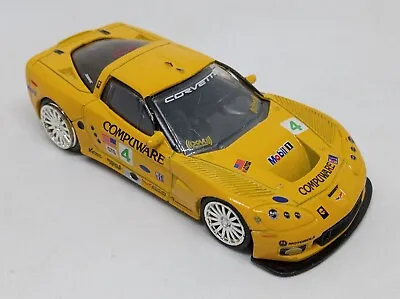 Jada Toys Bright Yellow 2006 Chevy Corvette C6-R Loose Diecast 1:64 No Spoiler • $4.59