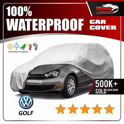 Volkswagen Golf 6 Layer Car Cover Fitted Outdoor Water Proof Rain Snow Sun Dust • $55.95