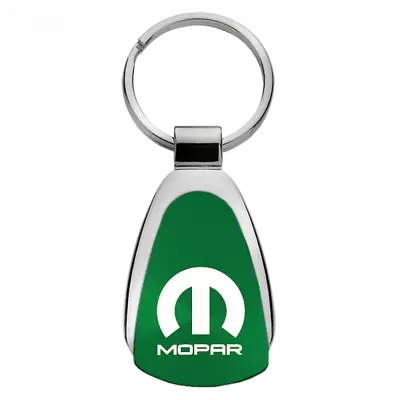 New! Mopar Authentic Logo Green Teardrop Key Chain Ring Fob Official Licensed • $15.95