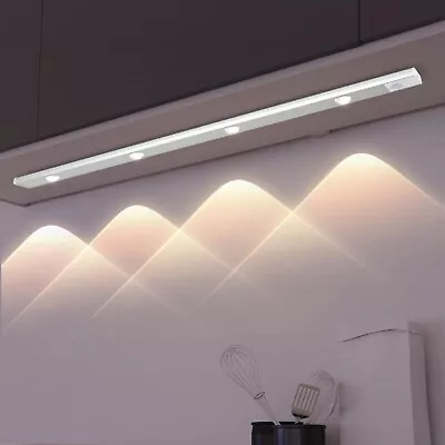 LED Cabinet Light Rechargeable 3 Colors Dimmable Motion Sensor Wall Lamps • $12.29