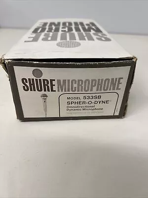 Vintage SHURE Spher-O-Dyne 533SB Microphone Untested • $39.99