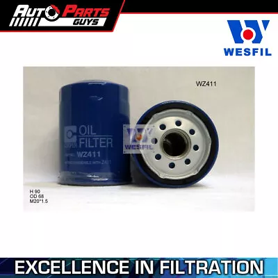 Wesfil Oil Filter Z411 • $17.99