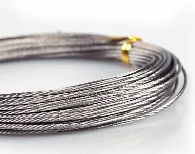 £2.05 • Buy Stainless Steel Wire Rope Cable 1mm 2mm 3mm 4mm 5mm 6mm FREE DELIVERY  UK SELLER