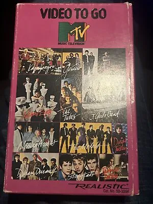 Vintage 1984 MTV Video To Go Beta Tape Duran Duran Genesis J. Geils Band • $3.95