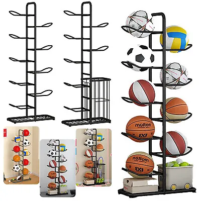 Basketball Storage Rack Football Ball Sport Equipment Organizer Display Stand • $45.88