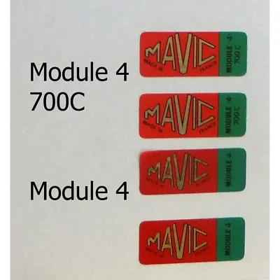 Mavic Module 4 Rim Decal Choices  One Set For 2 Rims Each Sale  • $9.95