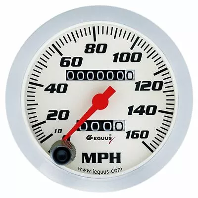 $104.14 • Buy Equus 3-3/8  Speedometer Gauge 8000 Series 0-160 MPH Full Sweep Mechanical 8076