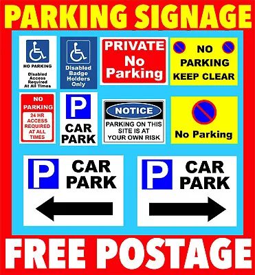 £29.99 • Buy No Parking Signs - Plastic Sign Or Sticker, - Private, Driveway, Disabled
