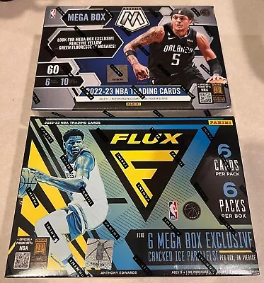 2022-23 Panini NBA MOSAIC & FLUX Basketball MEGA Box 2 Lot Set SEALED! • $69.99