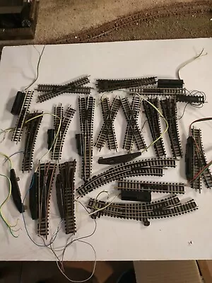 ARNOLD - ROCO - TRIX VARIOUS TURNOUTS TRACKS 18pcs LOT 4 SCALE N • $85