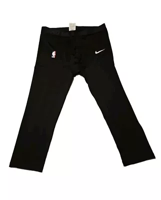 Authentic Nike Pro NBA 3/4 Compression Tights Black Mens 2XLT • $45