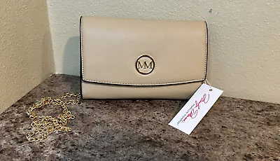 Marilyn Monroe Beige Gold Red Trim Cross Body Handbag / Clutch Purse New W Tags • $32.54