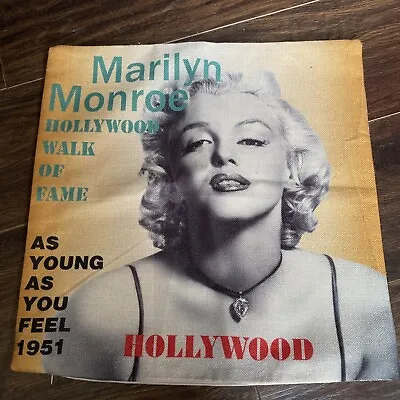Marilyn Monroe Cushion Cover New Without Tags 17’x17’ • £8.99