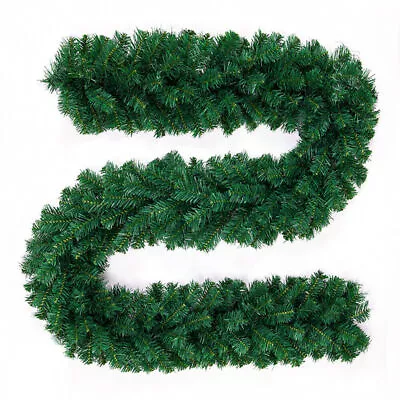 2.7M/9FT Christmas Garland Artificial Wreath Xmas Pine Tree Fireplace Decor AU • $9.99