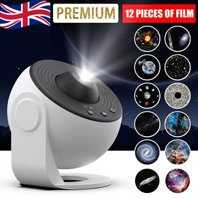 Rotating LED Galaxy Starry Night Light Projector Star Sky Moon Lamp Kid Bedroom • £29.99