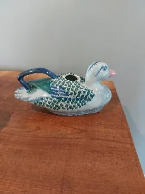 Vintage Blue & White Porcelain Duck Oriental/Chinese Tea Pot Creamer  Decor • $12.48