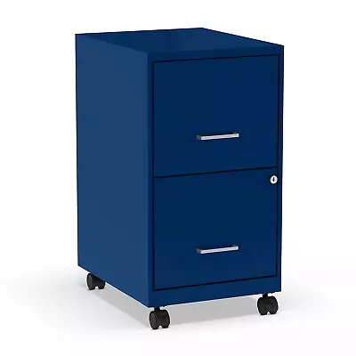 Staples 2-Drawer Light Duty Vertical File Cabinet Locking Letter Blue 18  • $79.36