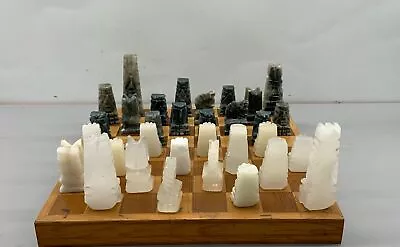 Marble Chess Set With Wooden Box Base • $9.99