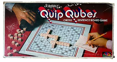 VINTAGE Quip Qubes Scrabble Word Game (1981) -- COMPLETE With Instructions!!! • $11.99