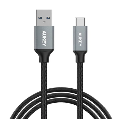 $24 • Buy Aukey Impulse Series 1M Braided USB-A To USB-C Cable For Samsung Note8/MacBook