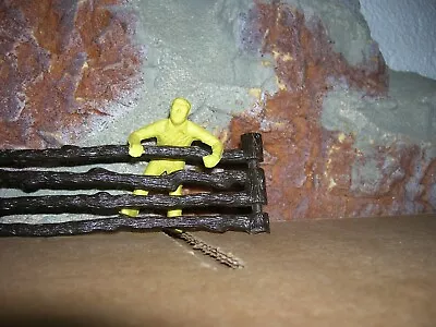 Marx 1950's Cowboy Standing On Fence 60mm  Toy Soldier Ranch Series • $4