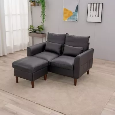 Sectional Sofa  L-Shaped Couch Living Room Convertible Indoor Modular Curved • $199.99