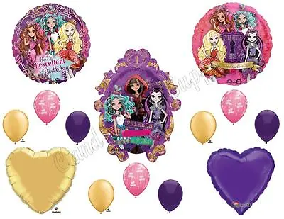 EVER AFTER HIGH Happy Birthday Balloons Decoration Supplies Monster Hexcellent • $21.95