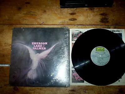 EMERSON LAKE & PALMER Elp S/T ORIG 1971 PROG ~ COTILLION Vinyl LP In Shrink VG+ • $29.95