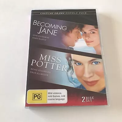 Becoming Jane / Miss Potter DVD Region 4 PAL Two Movie Costume Drama Double Pack • $5.14