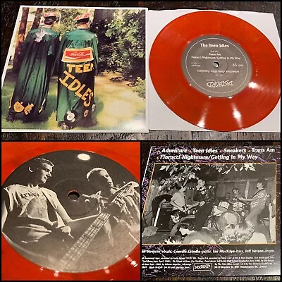 THE TEEN IDLES Anniversary 7” Marble Vinyl-minor Threat Youth Brigade Void Faith • $45