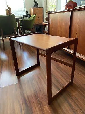 ARNE HOVMAND OLSEN Mogens Kold Teak Table Nesting Side Table Mid Century Denmark • $395