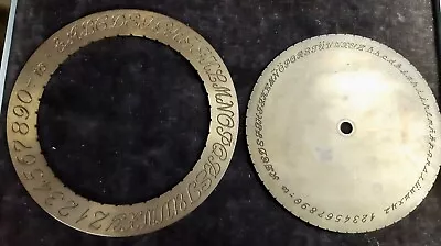 2 VTG New Hermes 8”+ 9” Inside Ring Engraver Script Dials(5/16+3/8+3/4”)Letters • $165