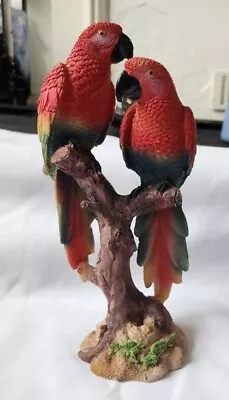 Pair Of Parrots Figurines 10 Inches Tall Rare • £14.99