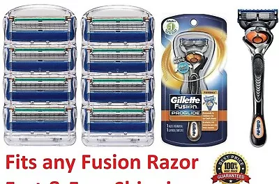 9 Gillette FUSION Razor Blades Refills Cartridges Proglide FLEXBALL Shaver 8 4 • $26.49