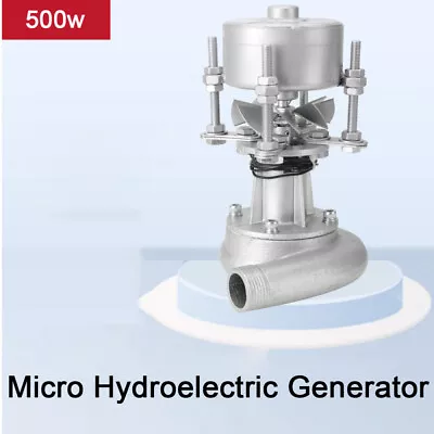 Turbine Hydroelectric Generator 500W 220V Micro Hydro Generator Aluminum Alloy • $168.02