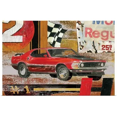 Muscle Car Poster Art Print Sports Car Home Decor • $59.99