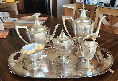 Meriden Sp Co International Sc #289 Victorian Silverplate Tea & Coffee Set • $200