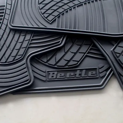 Floor Mats For Cars Set Of All Weather OEM VW BEETLE 2012-2019 Black Letter • $89.98