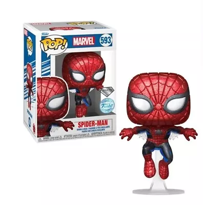 Funko Pop! Marvel Diamond Collection Spider-Man #593 Special Edition  • £16